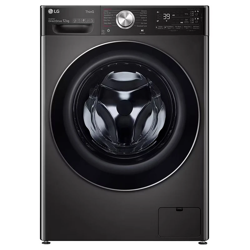 ماشین لباسشویی 12 کیلوگرم اتوماتیک ال جی مشکی رنگ مدل F4V9BWP2EE