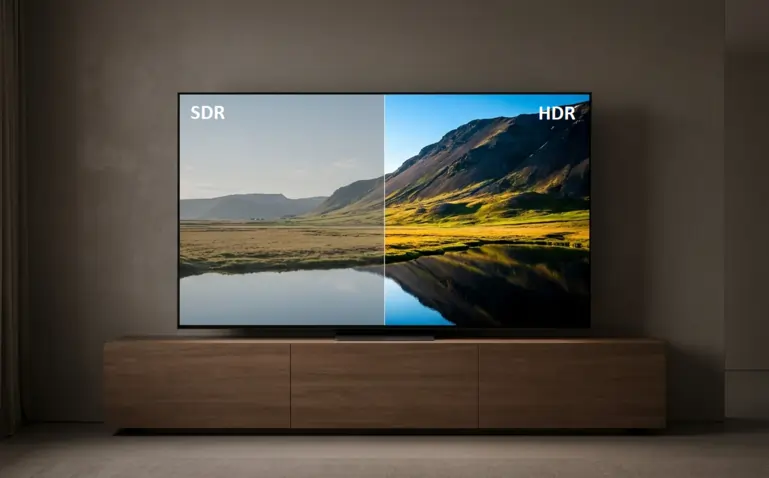تفاوت کیفیت تصویر در حالت HDR و SDR