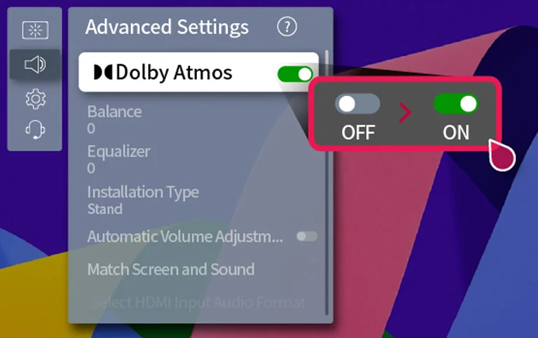 نحوه فعال کردن Dolby Atmos در تنظیمات تلویزیون هوشمند