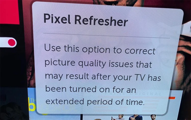 قابلیت Pixel Refresh در تلویزیون OLED