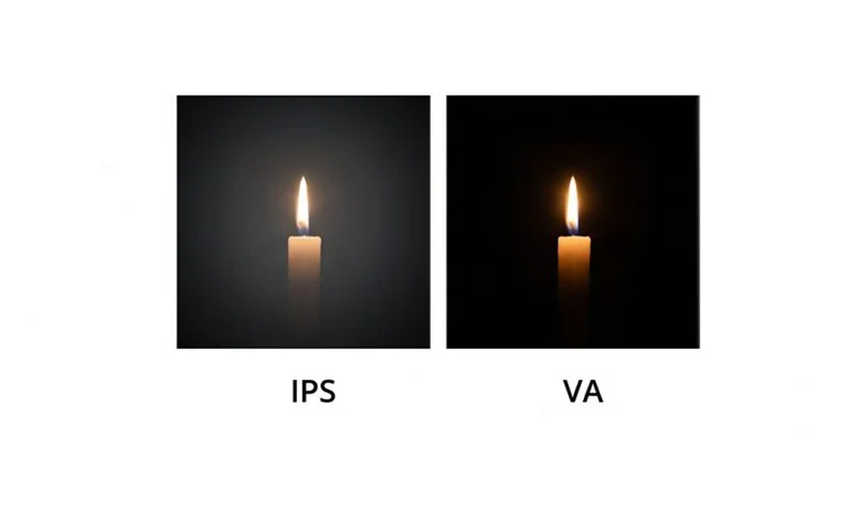 مقایسه کنتراست پنل VA و IPS در صحنه تاریک